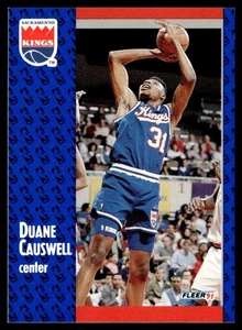 1991-92 Fleer Duane Causwell Rookie Sacramento Kings #175 - Picture 1 of 2