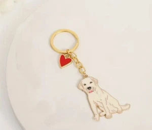 Cute Labrador Dog Keychain, Pet Lovers Gift - Black /White/Set - Picture 1 of 4