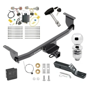 Trailer Tow Hitch For 17-19 Nissan Rogue Sport Package Wiring 2" Ball and Lock - Picture 1 of 8