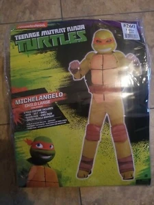 Kinderkostüm groß 12-14 Teenage Mutant Ninja Turtles Michelangelo 8-teilig NEU - Bild 1 von 2