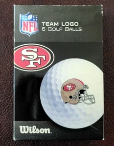 2010 San Francisco 49ers Wilson NFL Team Logo Ultra Golf Balls 6-Pack - Picture 1 of 4