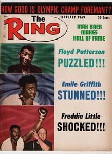 The RING Boxing Magazine Feb 1969 PATTERSON FOREMAN BAER Great condition! - Picture 1 of 11