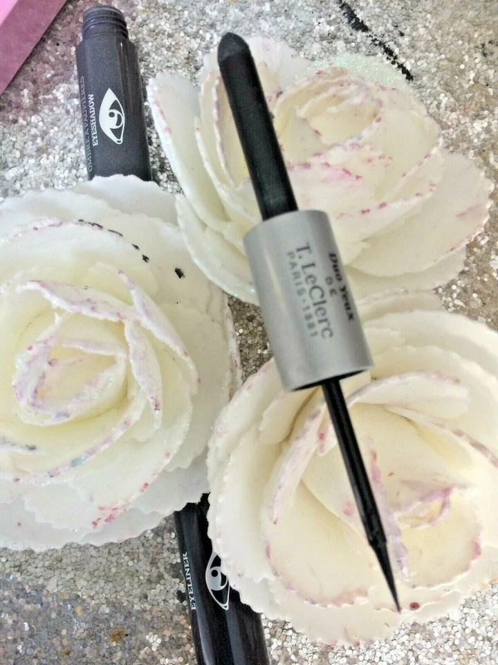 T LECLERC Duo Augen -schatten Augenlider Grau + Eyeliner Schwarz 03 Oper Wert - Bild 1 von 1