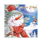 Snowman Magical Christmas Advent card 159 x 159 mm white envelope