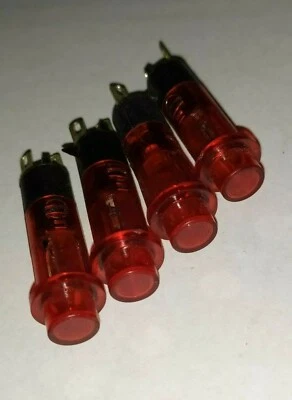 NC 4x Voyant 12V rouge Lot 4 Pcs E11h43/3