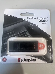 Kingston 256GB Data Traveler Exodia USB 3.2 Flash Drive Thumb/Pen/Jump/Stick Fb7 - Afbeelding 1 van 2