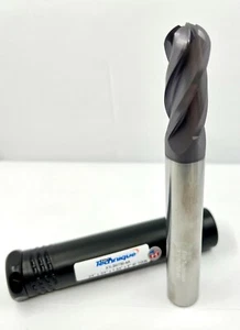 3/4" Carbide Endmill 4 Flute Ballnose XLong TiAlN (CA4-E) - Picture 1 of 4