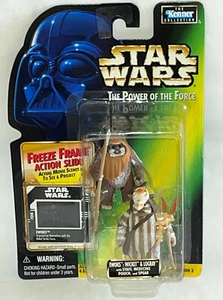 Star Wars POTF Freeze Frame EWOK Wicket Logray Figure Staff Medicine Pouch Spear - Picture 1 of 4