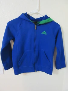 ADIDAS Boy's  Zip Up Hooded Jacket Size 14/16 - Picture 1 of 3