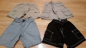 Lot of 4 Arizona Boys size 4T Shorts Tan Cargo, Khaki, Black, Gray Casual - Picture 1 of 3