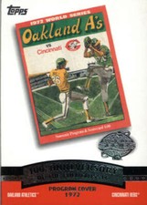 2004 Topps Fall Classic Covers #FC1972 1972 World Series Athletics BX 50C