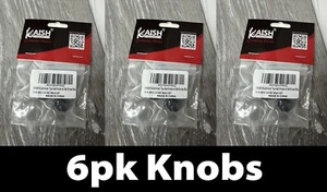 6 un. KAISH K1827-perillas de sombrero de aluminio negro con juego de tornillos, negro - Imagen 1 de 8