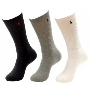 Polo Ralph Lauren Men's Big & Tall Classic Sport 3-Pairs Socks Sz: XL Fits 13-16