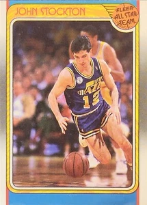 Fleer #127 1988 John Stockton All-Star - Utah Jazz Hof - Imagen 1 de 3