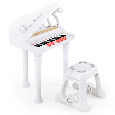 31 Keys Kids Piano Keyboard Toy Toddler Musical Instrument w/ Stool & Microphone