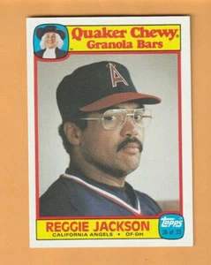 Reggie Jackson California Angels 1986 Quaker Granola #26 Arizona State 9T - Imagen 1 de 2