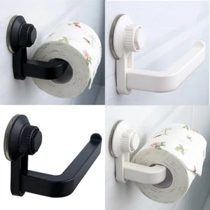 Suction Cup Tissue Toilet Bathroom Holders Roll Mounted  Holder Paper  Wall - Picture 1 of 10