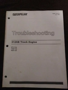 Caterpillar Cat 3126B Truck Engine Troubleshooting Manual RENR1367-01 - Picture 1 of 7