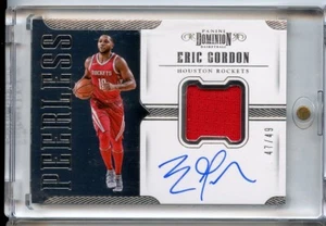 Eric Gordon 2017-18 Panini Dominion Peerless Jersey Auto 47/49 #PJ-EGD Rockets - Picture 1 of 2