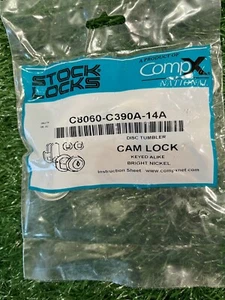 National Cabinet Lock Stock Locks Compx National C8060-C390A-14A Tumbler Cam - Picture 1 of 5