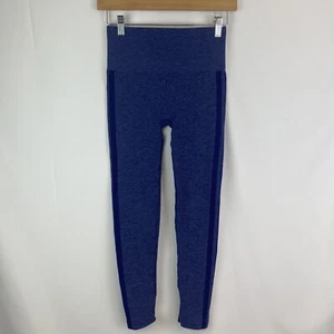 Spanx Assets Red Hot Label Leggings Heather Blue Size M - 3 Stripe Accent - Picture 1 of 10