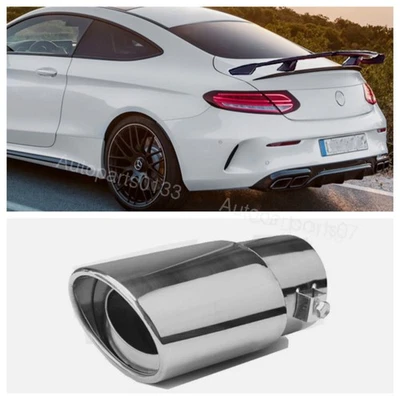For Mercedes Benz CLA GLC AMG Stainless Steel 2.1" Exhaust Pipe Tail Muffler Tip Foto 1 de 4