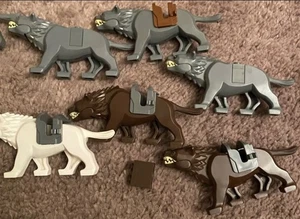 Lego Lord Of The Rings Hobbit LOTR 8 Warg Lot From 79012 Mirkwood Elf Army 79002 - Picture 1 of 7