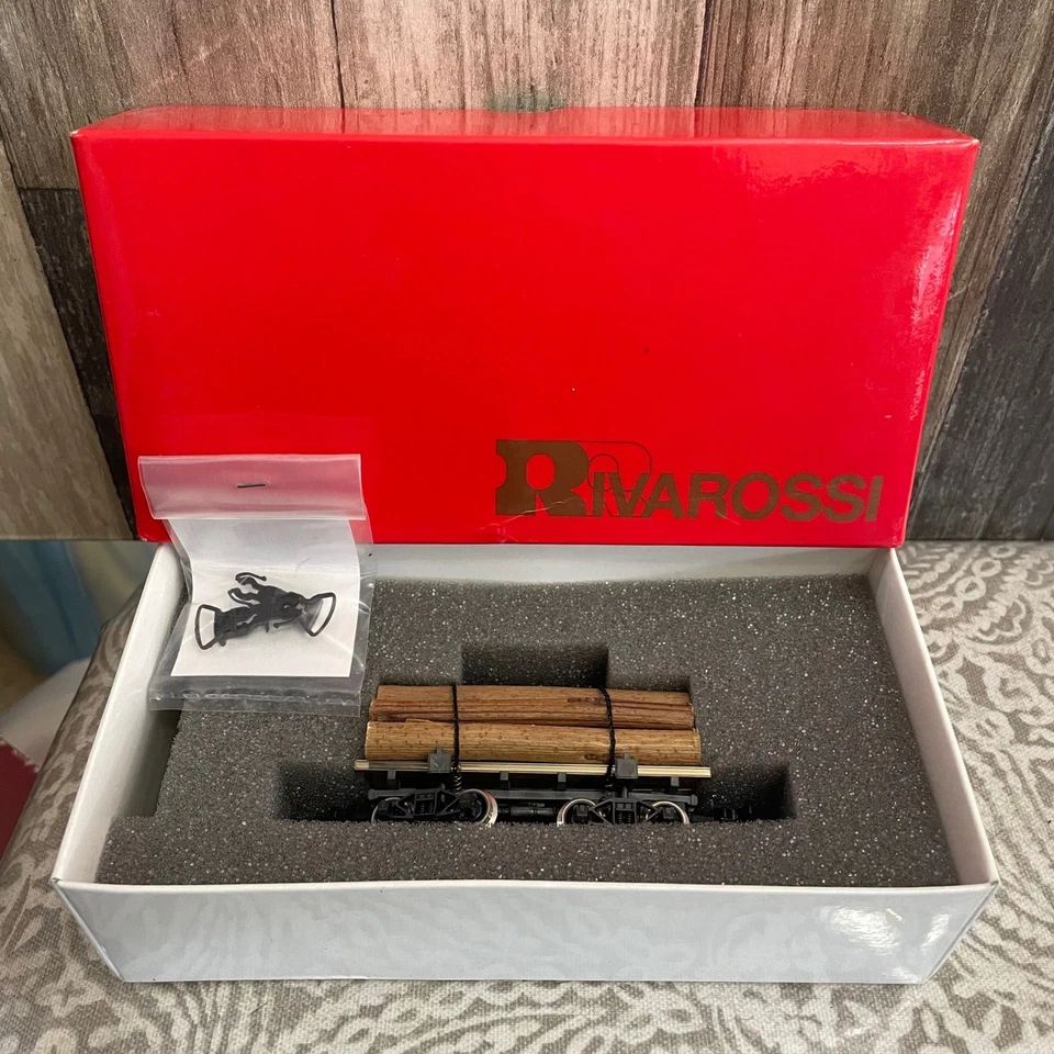 NEW Rivarossi 2349 Log Buggie Train Car HO Scale w/ Original Box & Parts - Image 1 of 3