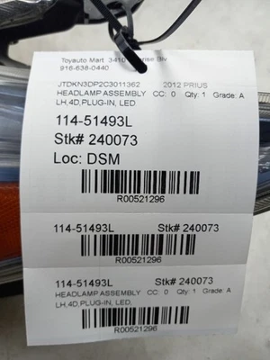 FARO LED DELANTERO ENCHUFABLE LADO CONDUCTOR TOYOTA PRIUS 12-15  Foto 1 de 4