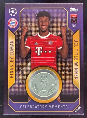 2022 Topps Match Attax Celebratory Memento Match Relic #MR-KC Kingsley Coman - Image 1 of 2