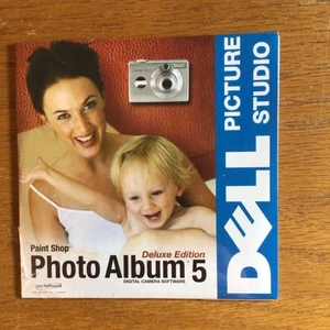 DELL Paint Shop Photo Album 5 Deluxe Edition Digital Camera Software Sealed CD - Photo 1/2
