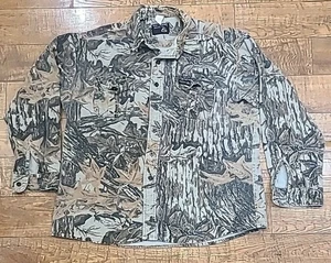 Vintage Rattlers Marke Realtree Camouflage Langarm Größe XL schwere Jagd hergestellt in den USA - Bild 1 von 9