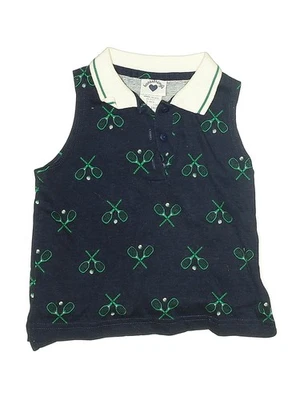 Hartstrings Girls Blue Sleeveless Polo 5 - Image 1 of 2
