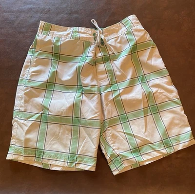 Bañador/boardshorts para hombre Old azul marino verde blanco con bolsillos talla grande Foto 1 de 4