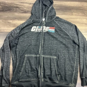 G.I.Joe Sweatshirt mens 2XL Grey Hoodie Long Sleeve - Picture 1 of 7