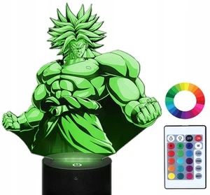 3D LED Nachtlampe Broly Dragon Ball mit Name Grawer - Bild 1 von 13