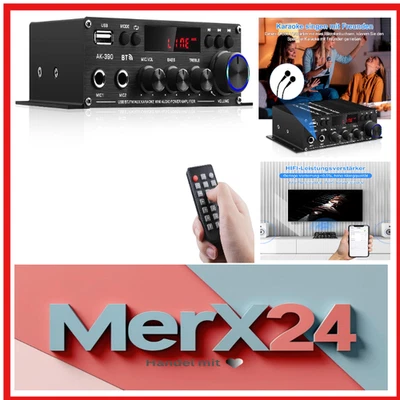 HiFi Stereo Verstärker | Bluetooth 5.0 | Karaoke Mikrofon - Bild 1 von 4