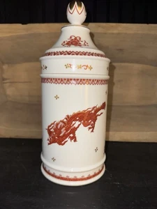 Vista Alegre Tall Jar Apothecary Canister Red Dragon Mottahedeh Portugal - Picture 1 of 3