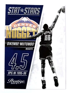 2015-16 Panini Prestige Dikembe Mutombo Stat Stars Denver Nuggets #17 - Bild 1 von 2