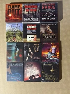 Lot of 12 MYSTERY & DETECTIVE Unabridged Audio Books on CD NEW - Picture 1 of 1