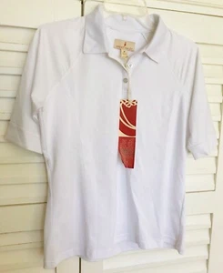 Nueva camisa polo de golf deportiva Haley para mujer talla mediana - Imagen 1 de 4