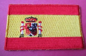 Flag of Spain New Iron-On Patch - 2½" x 1½" - Picture 1 of 1