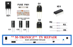 ZESTAW NAPRAWCZY DO SAMLEX SEC-1223 ZASILACZ KENWOOD KPS 15 DC - Zdjęcie 1 z 1