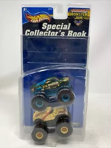 Hot Wheels Monster Jam Special Collector's Book 2 Truck Set WITHOUT BOOK - Picture 1 of 4