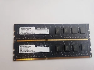 TEAM GROUP 16GB (2x-8gb) DDR3 1600 TED38G1600C11BK 240-pin Desktop Memory Ram - Picture 1 of 3