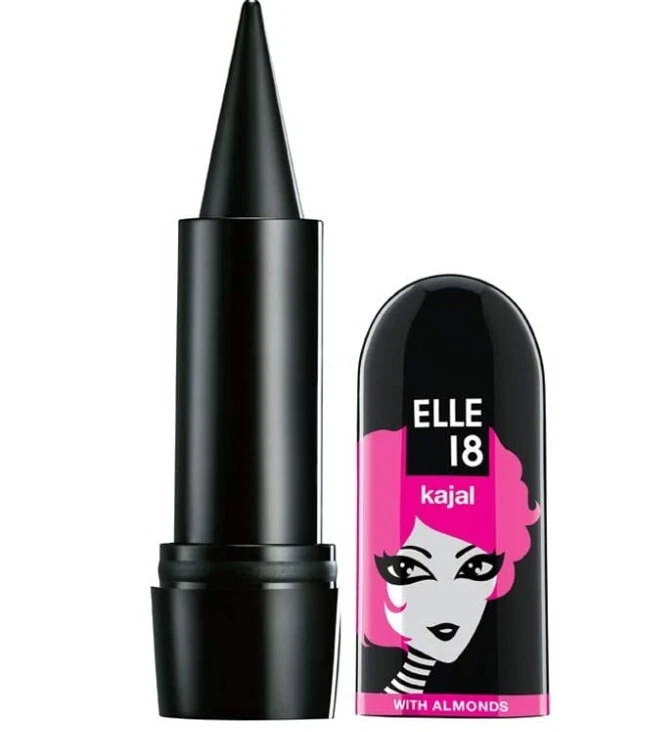 3 x Elle 18 Kajal, Black, 3 ml, Long stay Sharpenable Kajal,Enriched almond oil - image 1 of 3