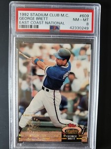 1992 Stadium Club #609 East Coast National George Brett PSA 8