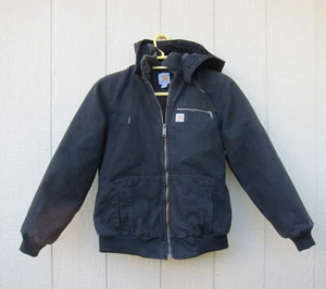 Carhartt Wildwood Sherpa Lined Hooded Full Zip Jacket Womens Medium Black 100815 - Picture 1 of 21