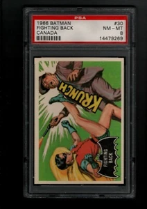 1966 Batman Black Canada Fighting Back #30 PSA 8 NM-MT RARE LOW POP - Bild 1 von 2