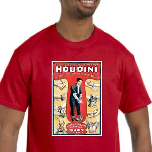 Harry Houdini T-Shirt NEW *Pick your color & size* magician escape artist - Picture 1 of 8